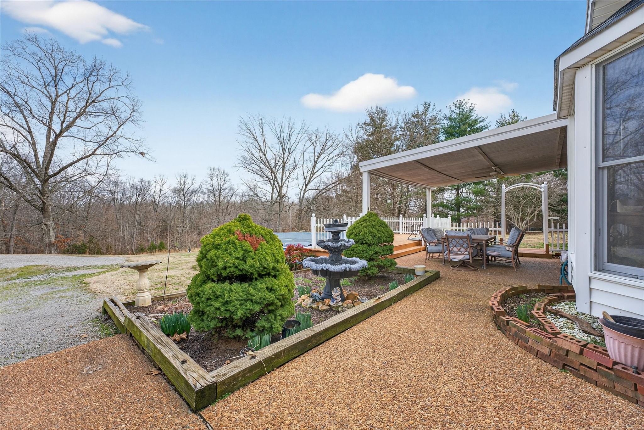 2201 Bearden Road Clarksville, TN 37043 - Photo 24 of 38 a view of a backyard with sitting area and furniture