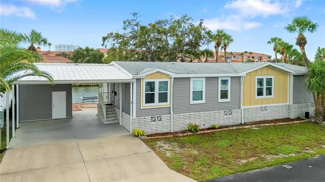 a view of a house with a swimming pool