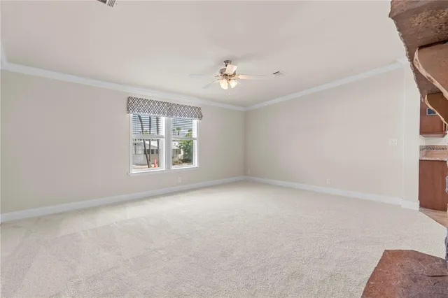 an aerial view of residential house with outdoor space