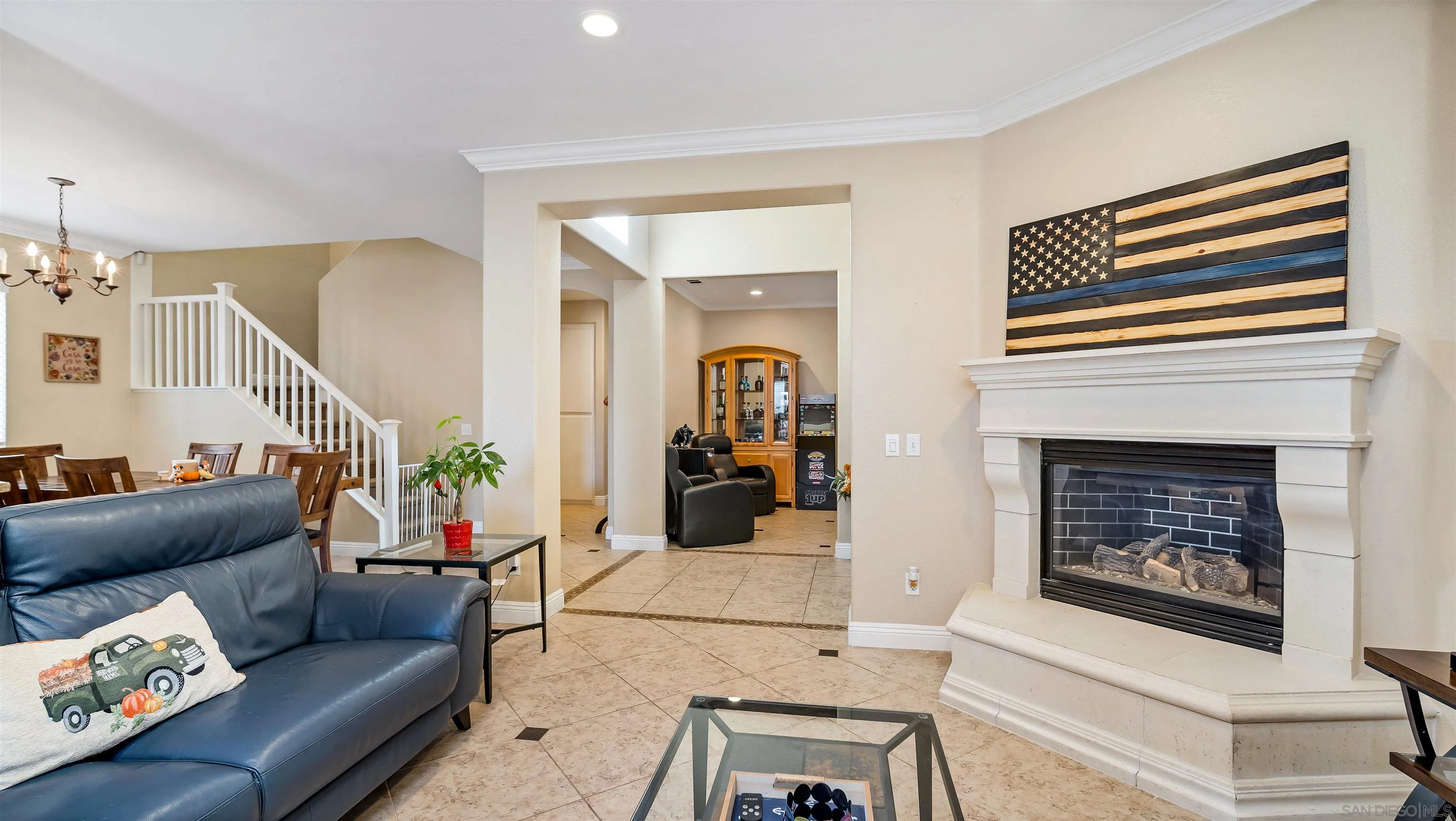 16163 Setting Sun Circle Riverside, CA 92503 - Photo 6 of 45 a living room with furniture and a fireplace