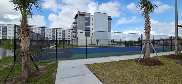 a view of a basketball court