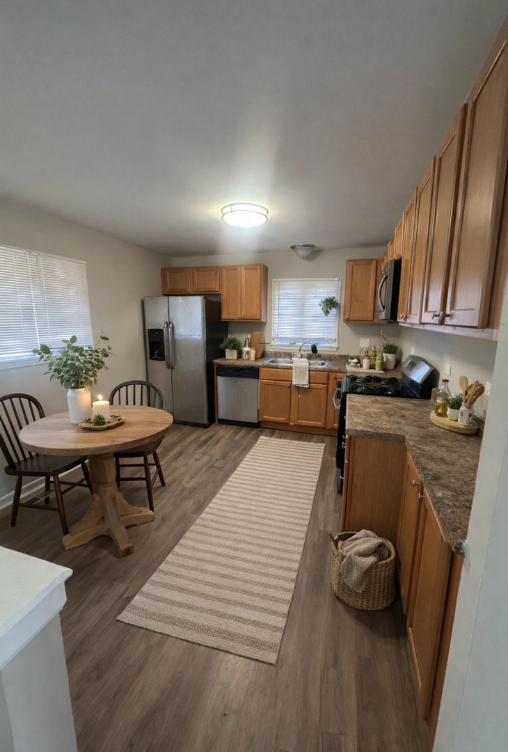 122 Ambassador Avenue Romeoville, IL 60446 - Photo 6 of 7 a kitchen with a sink appliances and cabinets