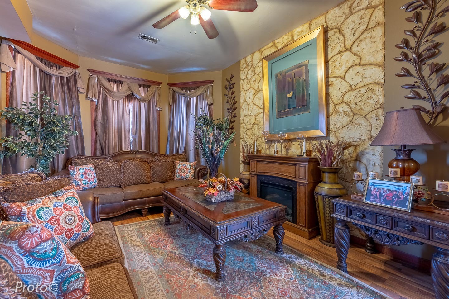 3605 West Cermak Road Chicago, IL 60623 - Photo 4 of 41 a living room with furniture and a fireplace
