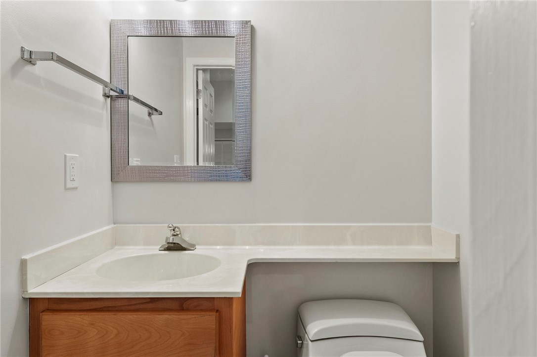 225 Arrowhead Trail Easley, SC 29642 - Photo 3 of 33 This bathroom features a sleek vanity and modern fixtures.