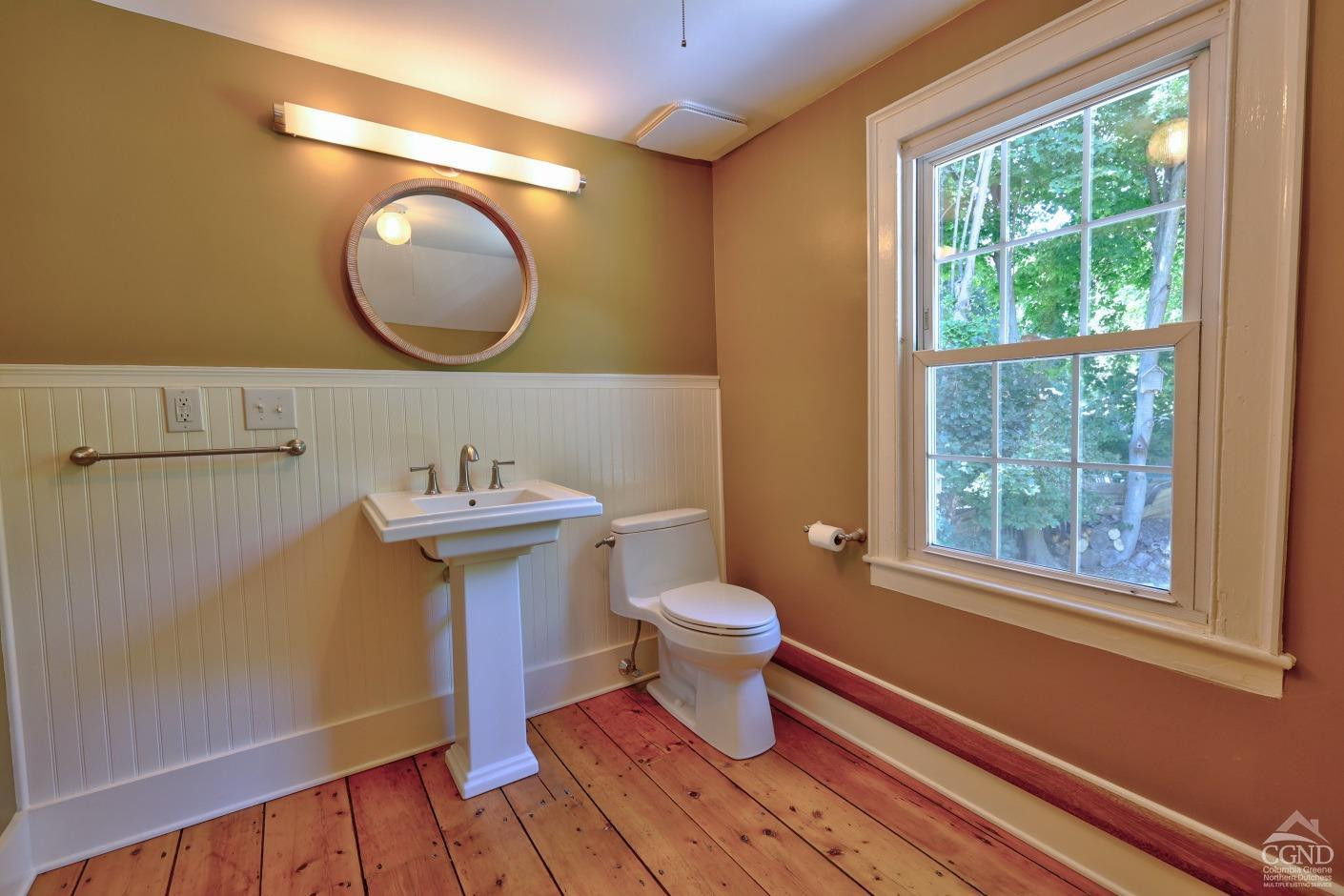 21 Irondale Road Millerton, NY 12546 - Photo 53 of 73 a bathroom with a sink mirror and toilet