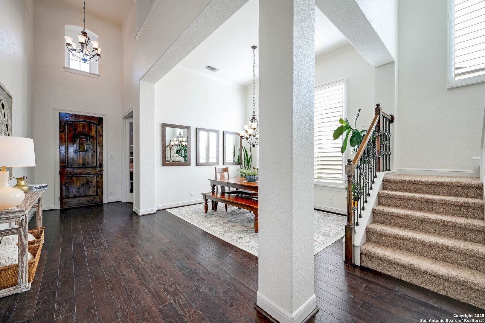 17023 Turin Ridge San Antonio, TX 78255 - Photo 19 of 48 wooden floor in an empty room with a window and wooden floor
