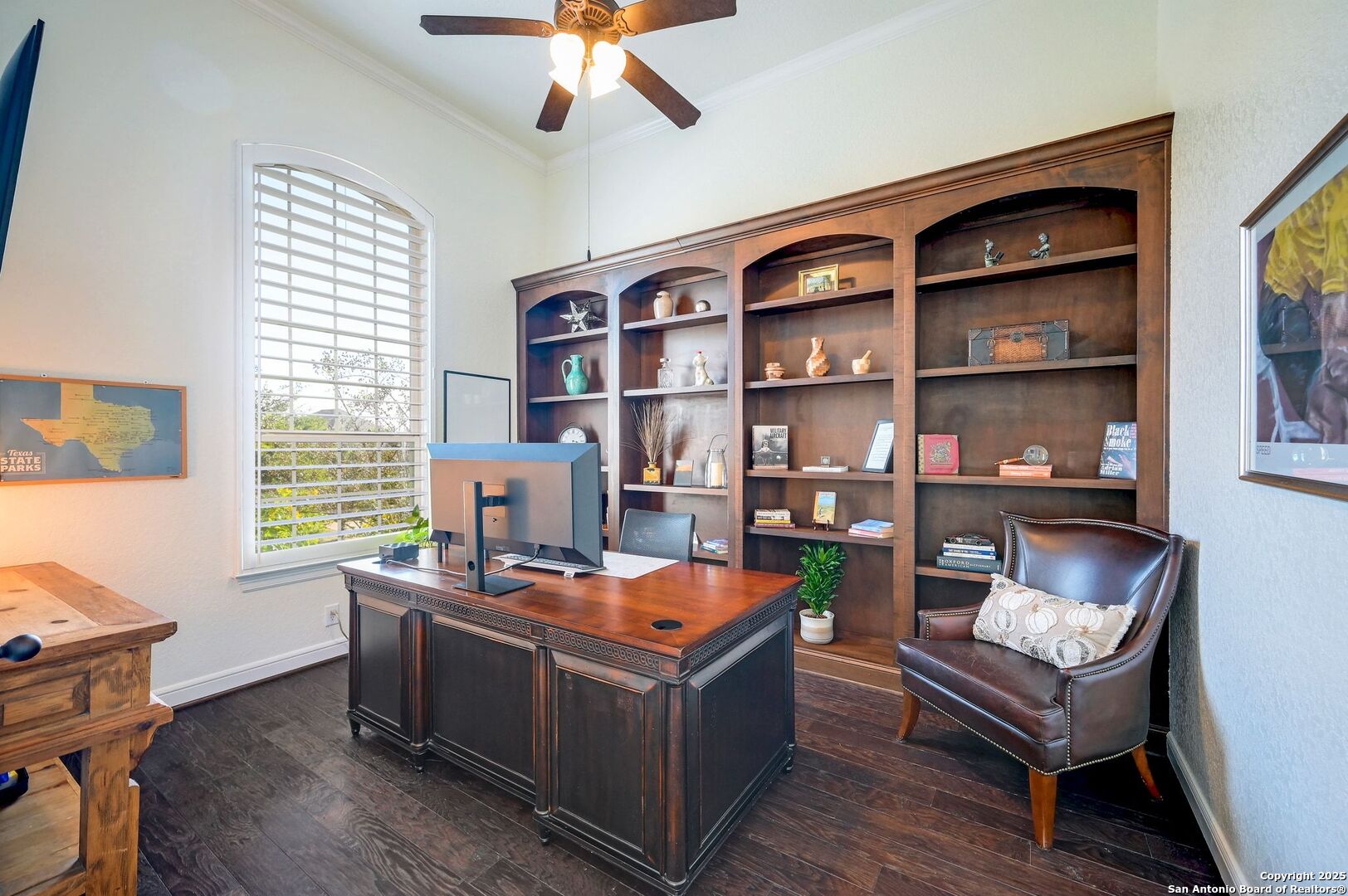 17023 Turin Ridge San Antonio, TX 78255 - Photo 21 of 48 a room with furniture and a bookshelf
