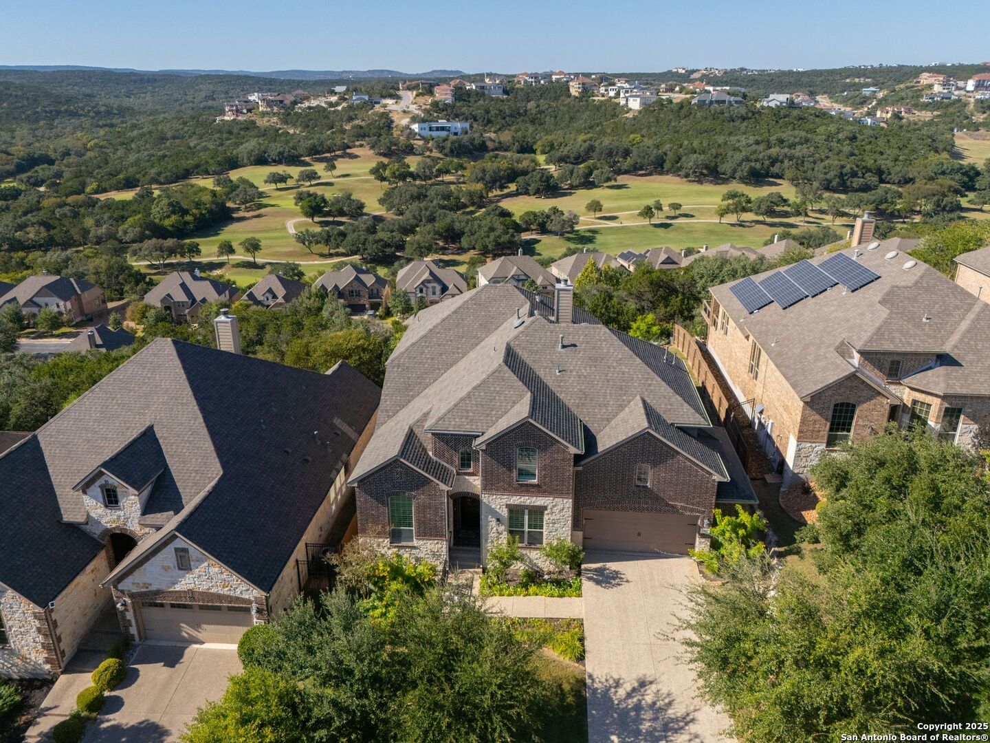 17023 Turin Ridge San Antonio, TX 78255 - Photo 42 of 48 an aerial view of residential houses with outdoor space