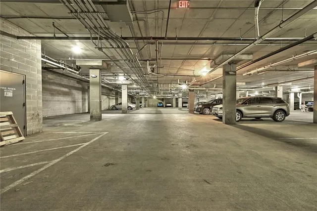 a view of parking area