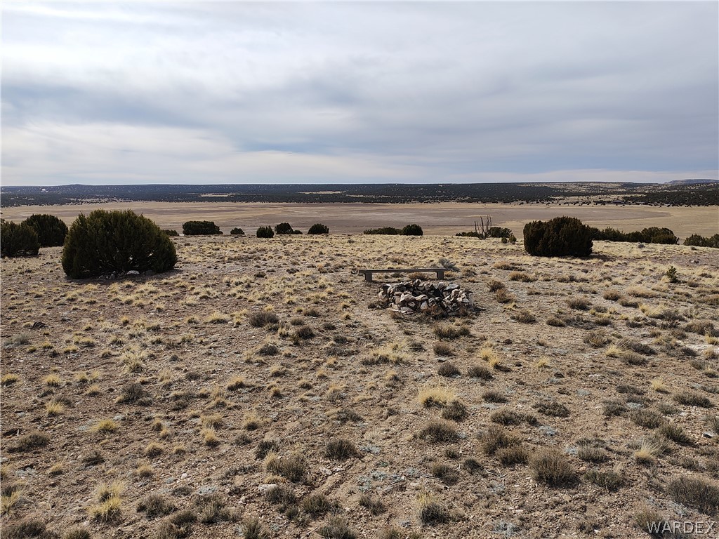 15 County Road Concho, AZ 85924 - Photo 40 of 93 Expansive open land featuring a stone fire pit, wood bench, scattered low-lying shrubs, and distant tree lines