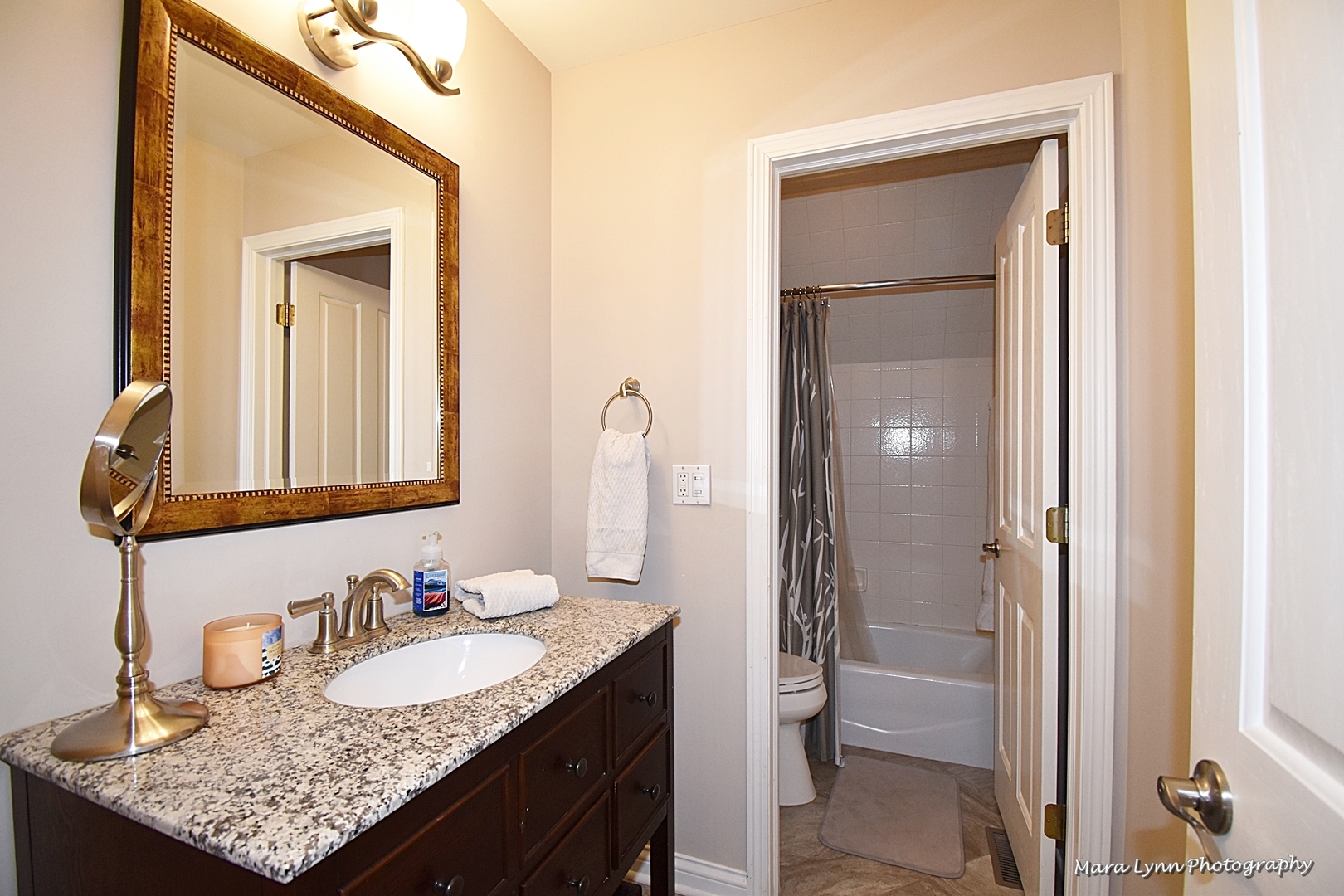 6N353 State Rte 31 St. Charles, IL 60175 - Photo 36 of 124 a bathroom with a granite countertop sink and a mirror