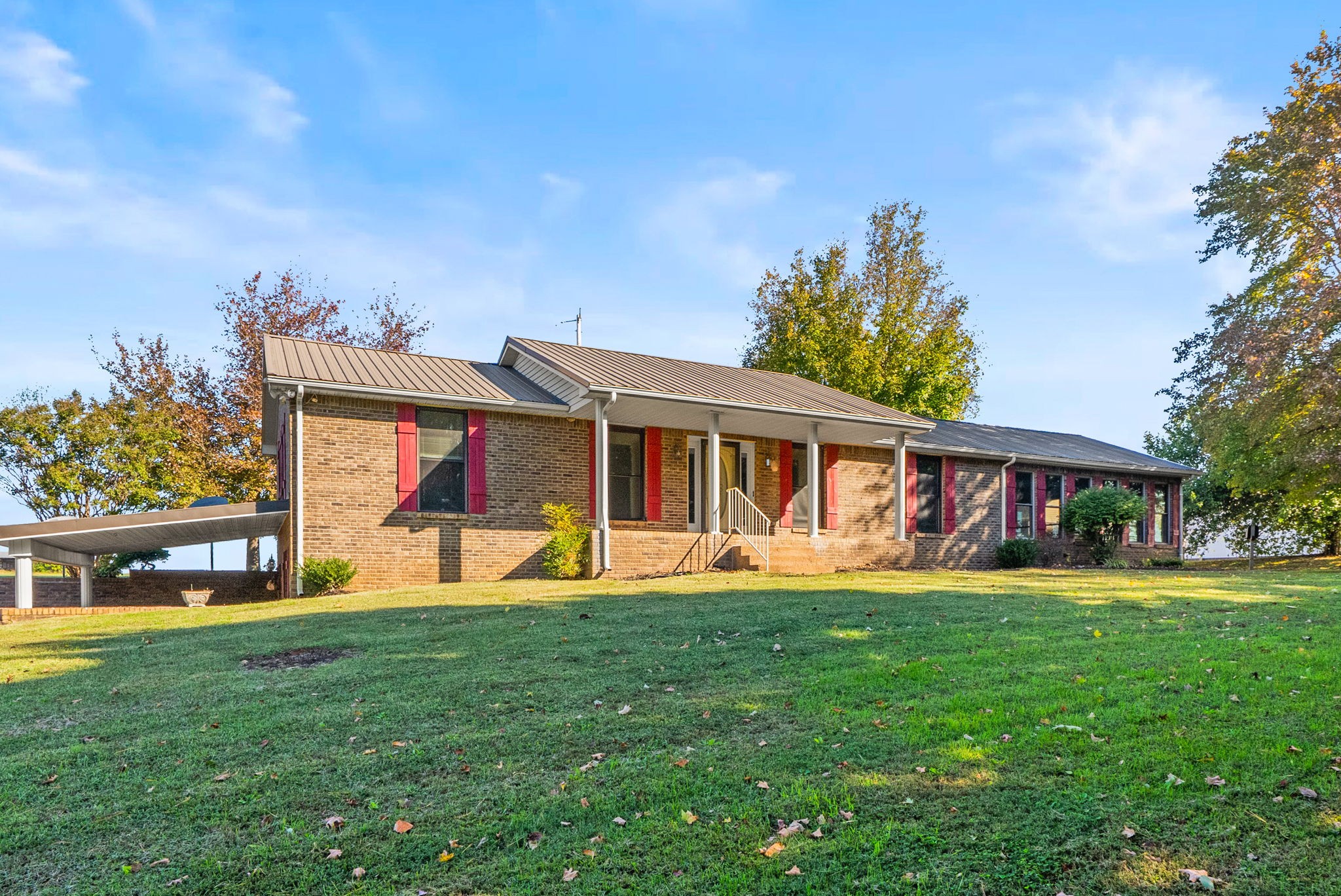4540 Roy Cole Road Springfield, TN 37172 - Photo 5 of 61 a front view of house with yard outdoor seating and garden