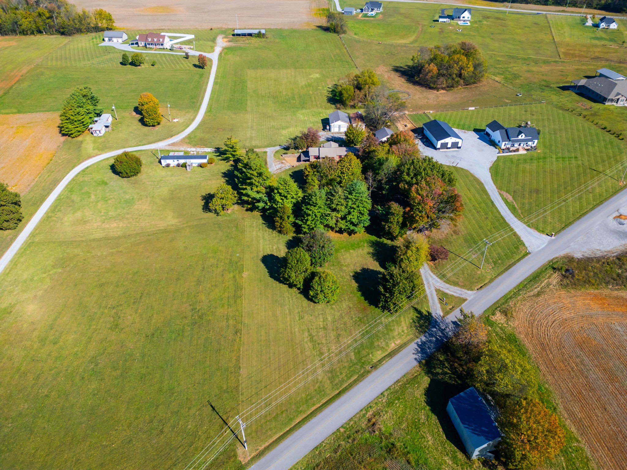 4540 Roy Cole Road Springfield, TN 37172 - Photo 8 of 61 an aerial view of a swimming pool with outdoor seating and yard