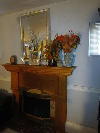 a view of balcony with furniture