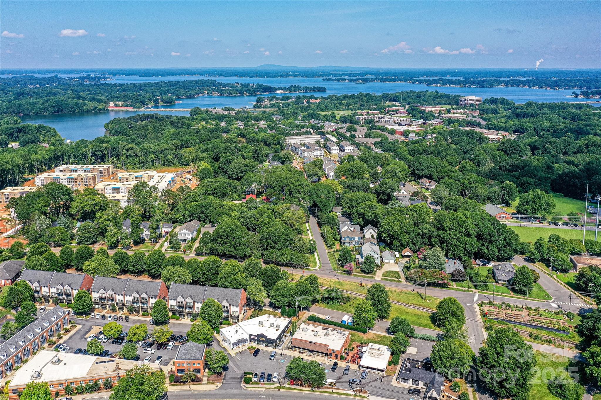 504 Potts Street Davidson, NC 28036 - Photo 22 of 34 an aerial view of multiple house