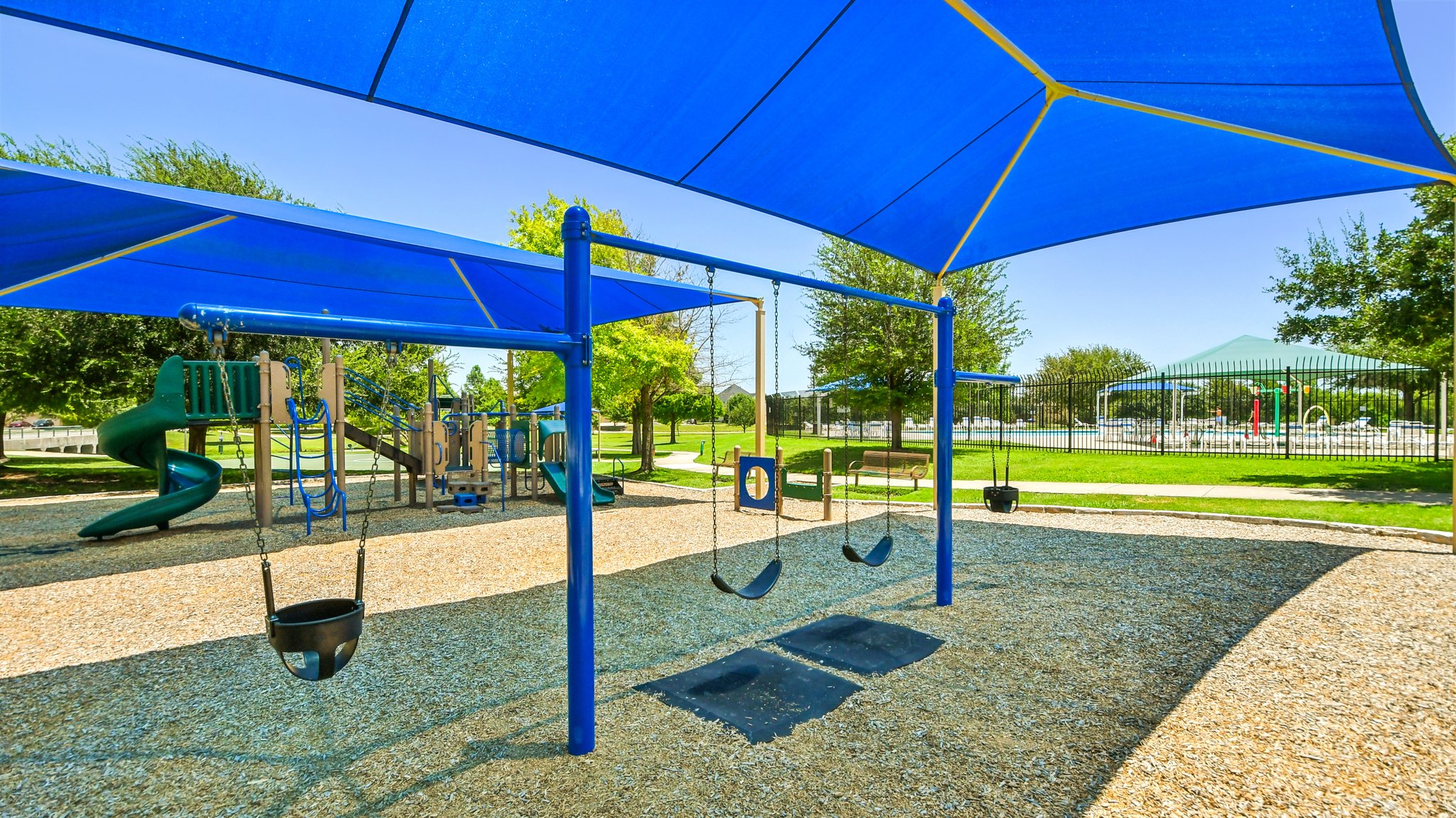2308 Wind Vane West Pflugerville, TX 78660 - Photo 24 of 28 a view of a house with a backyard porch and sitting area