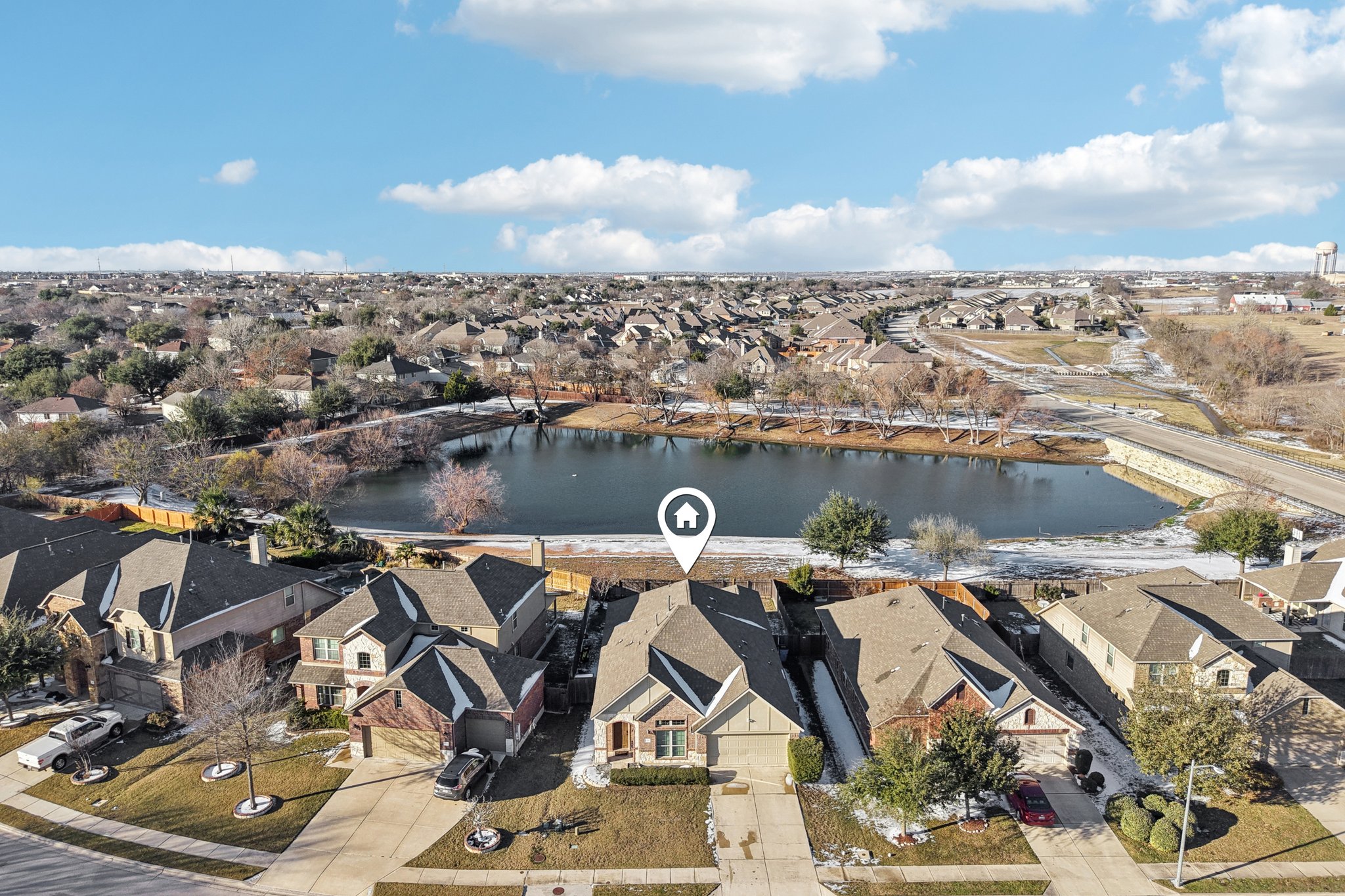 2308 Wind Vane West Pflugerville, TX 78660 - Photo 3 of 28 an aerial view of residential houses with outdoor space