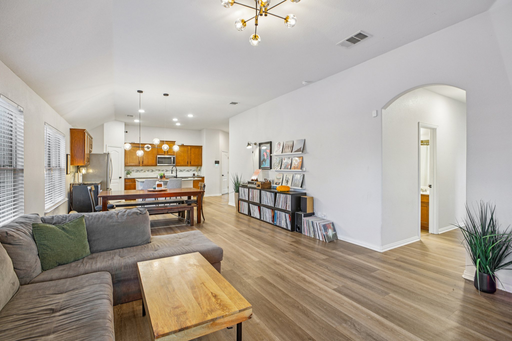 2308 Wind Vane West Pflugerville, TX 78660 - Photo 6 of 28 a living room with furniture and a flat screen tv