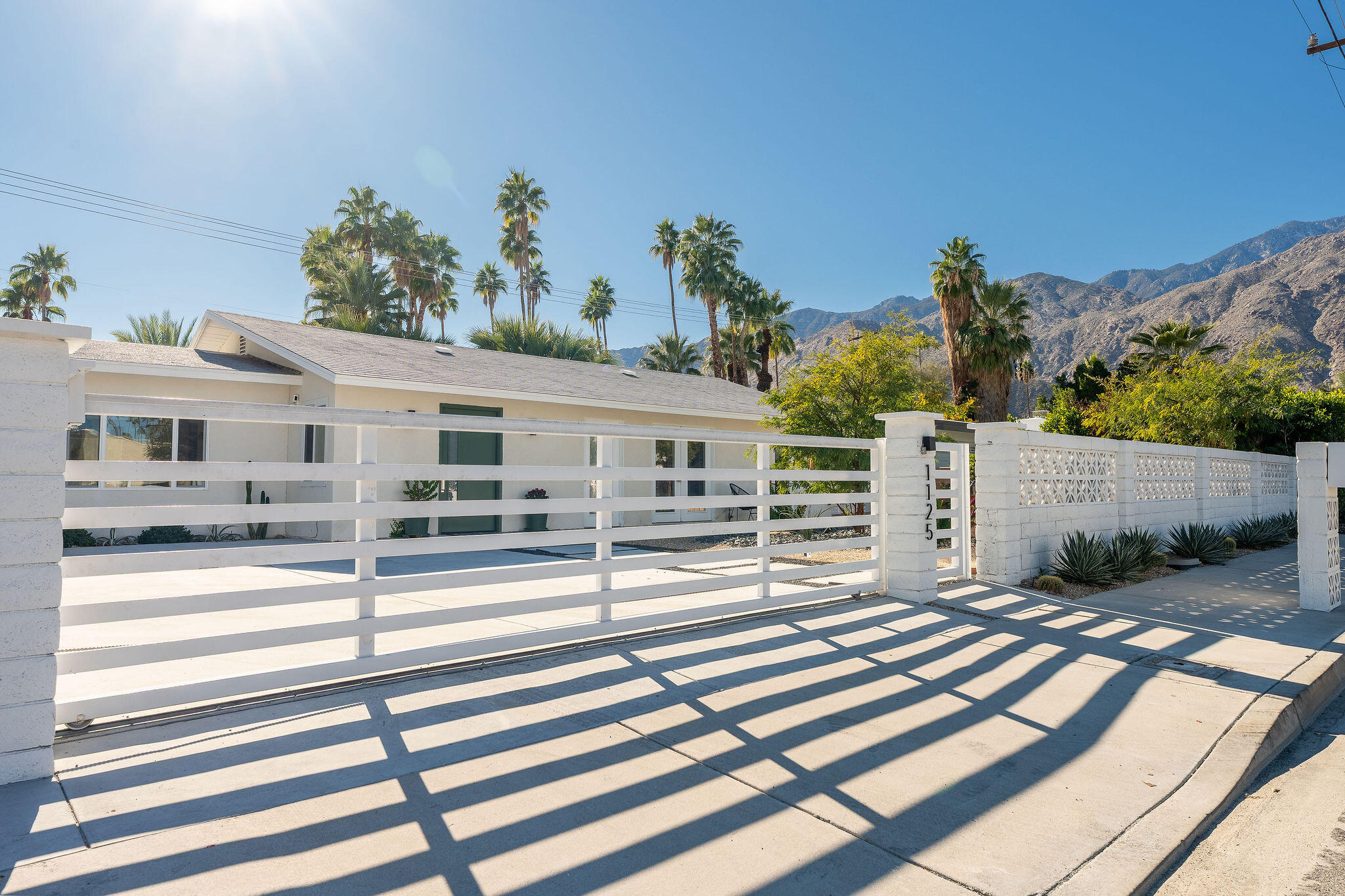 1125 East Sunny Dunes Road Palm Springs, CA 92264 - Photo 59 of 67 Gated Driveway
