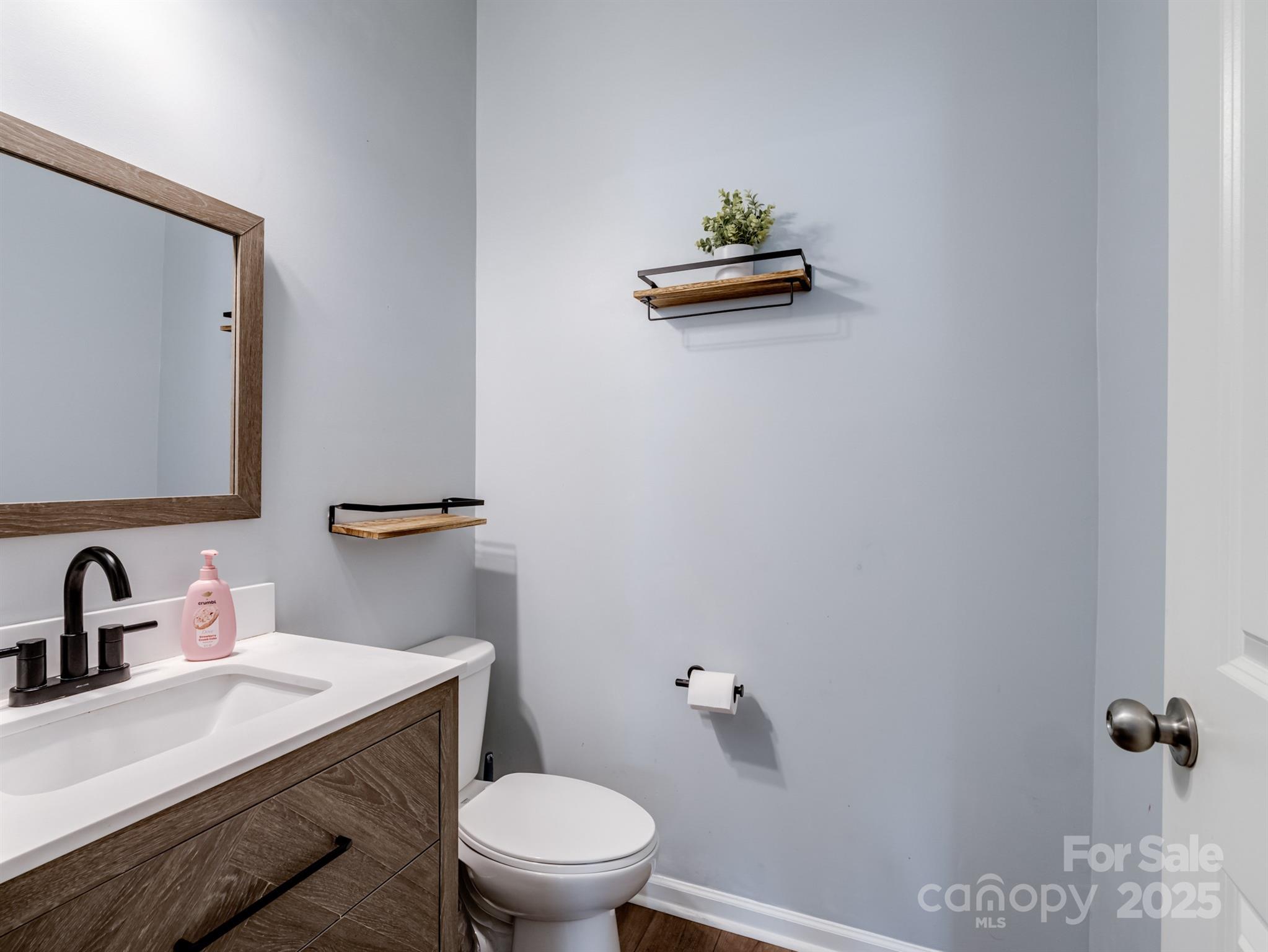 629 Gants Road York, SC 29745 - Photo 14 of 28 a bathroom with a sink a toilet and a mirror