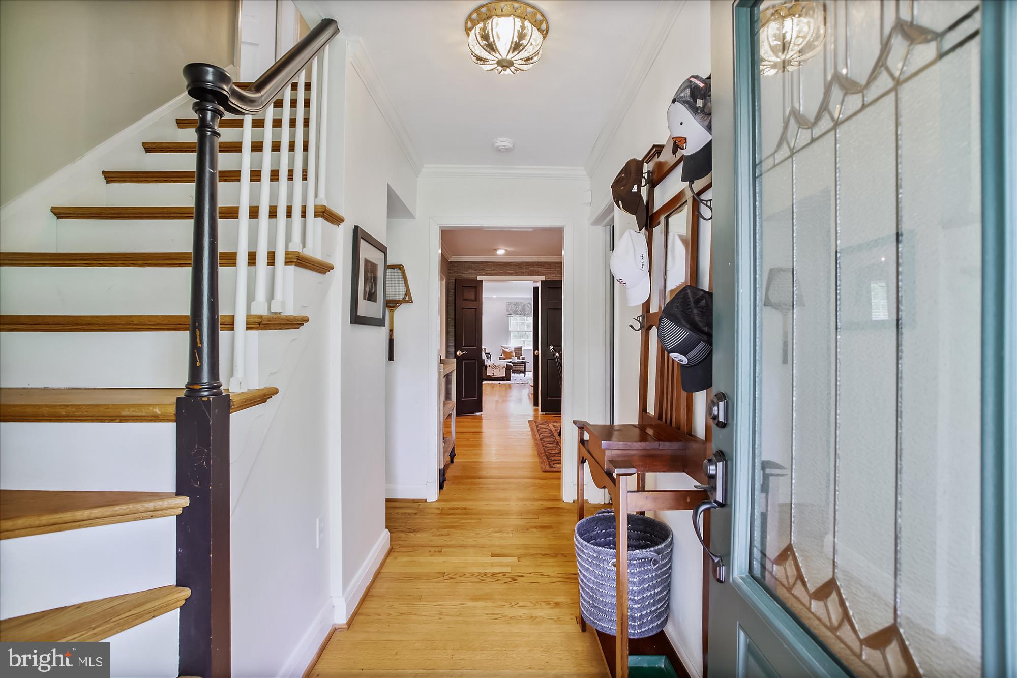 1611 Ruxton Road Baltimore, MD 21204 - Photo 3 of 64 Front staircase and hallway