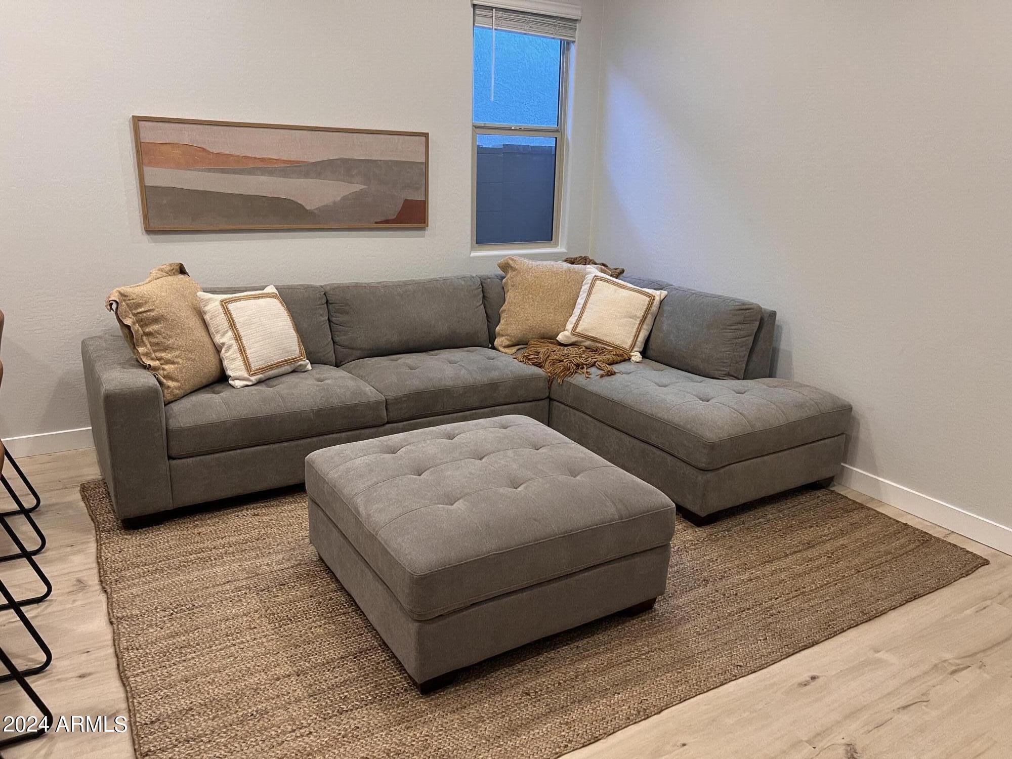 9749 East Tahoe Avenue, Unit 2 Mesa, AZ 85212 - Photo 6 of 25 a living room with couches and a rug