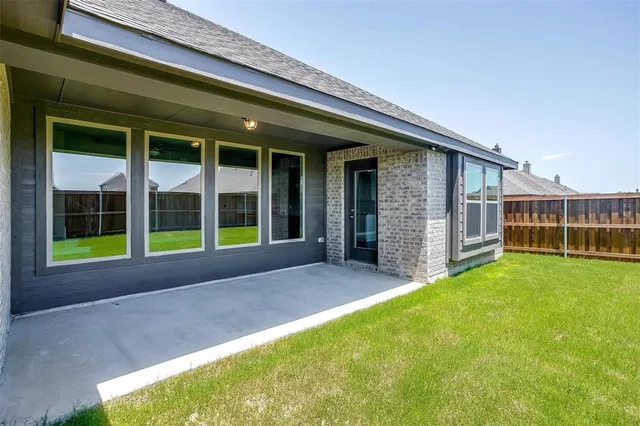 with buildings and shower