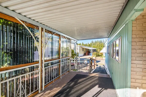 a view of outdoor space with wooden deck