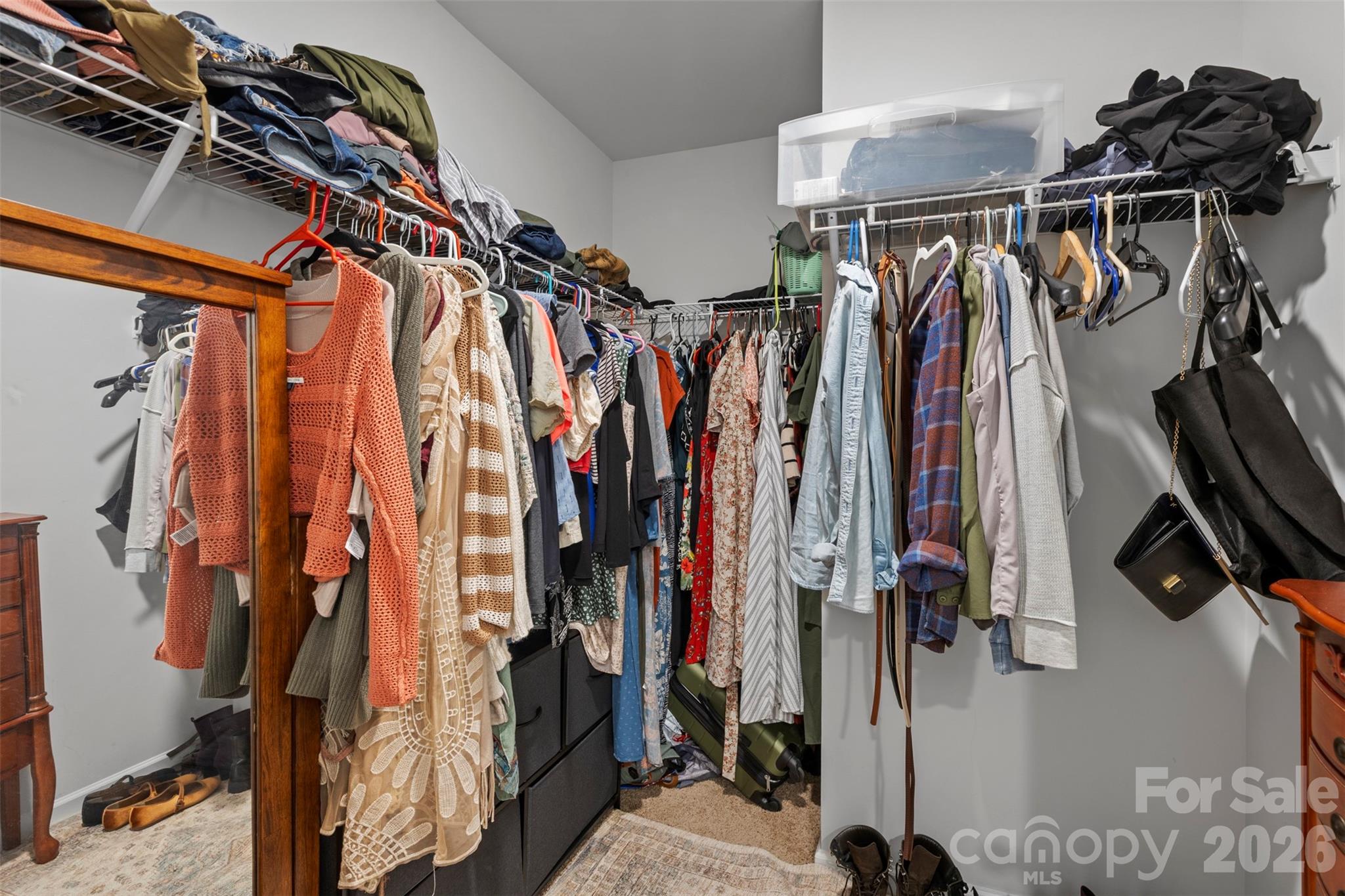 225 Final Stretch Lane Clover, SC 29710 - Photo 26 of 39 a view of walk in closet with clothes