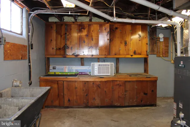 a view of water heater room