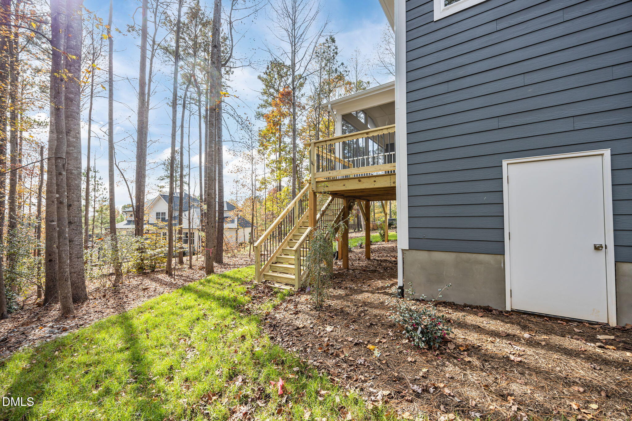 485 Chapel Ridge Drive Pittsboro, NC 27312 - Photo 6 of 74 a view of a backyard with a fence