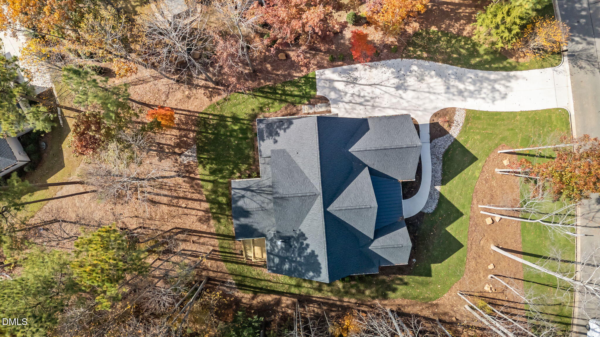 485 Chapel Ridge Drive Pittsboro, NC 27312 - Photo 68 of 74 a aerial view of a house with a yard