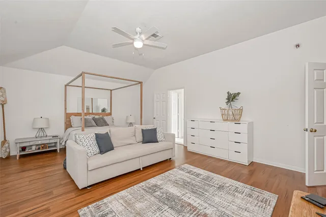 a bathroom with a double vanity sink and mirror