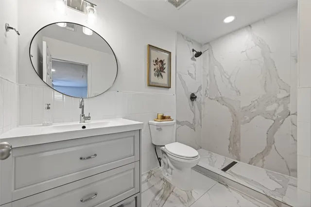 a view of a chairs and tables in patio