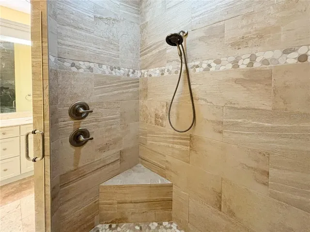 a view of lake from yard