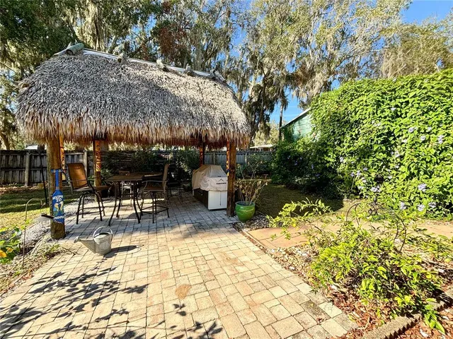 a view of outdoor space with seating