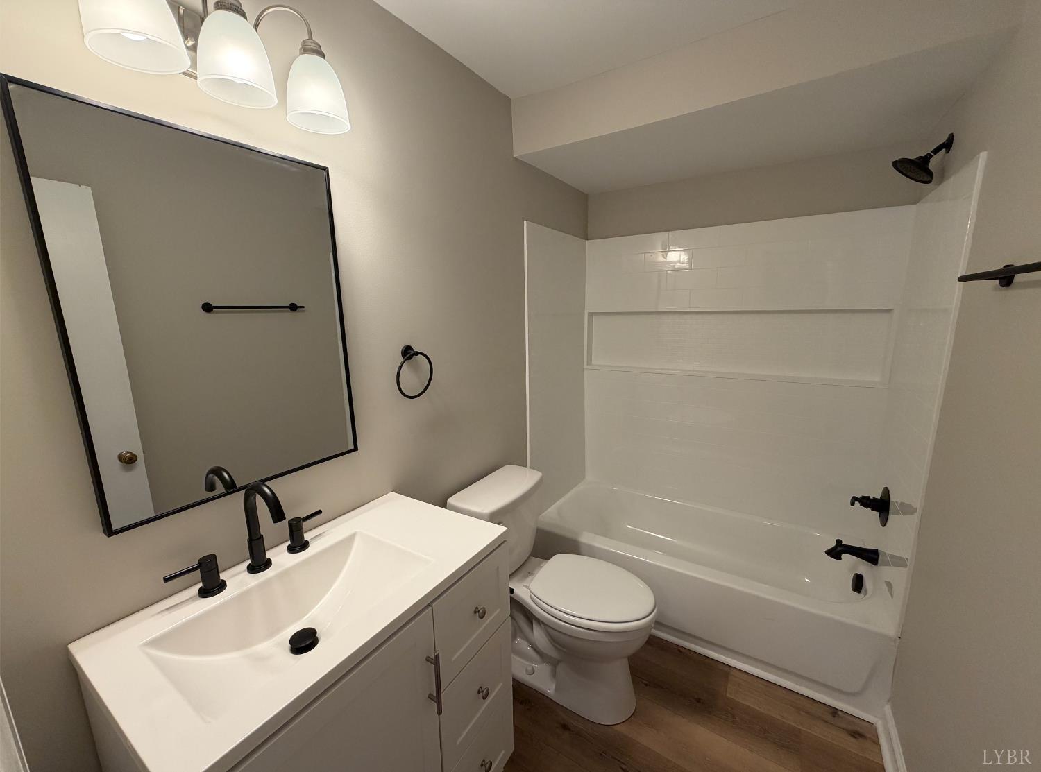 127 Campbell Street Madison Heights, VA 24572 - Photo 10 of 28 a bathroom with a sink toilet and shower