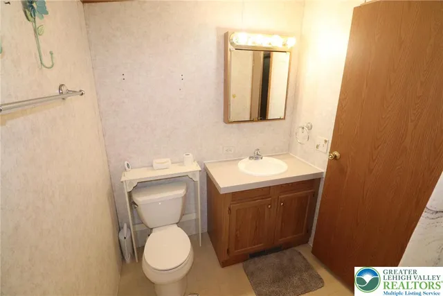 a bathroom with a sink and a toilet