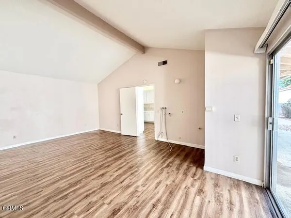 wooden floor in an empty room