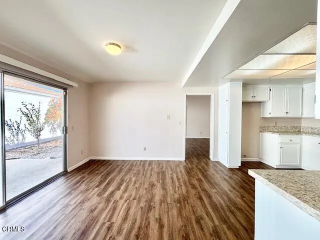 a view of kitchen and utility room