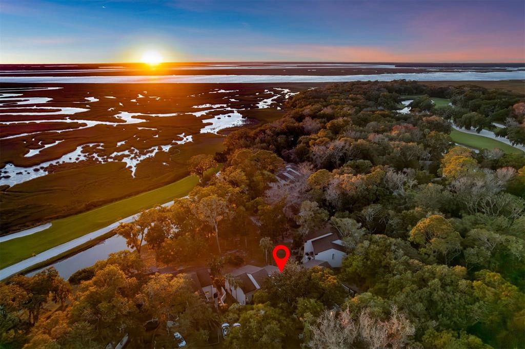 3051 Sea Marsh Road Fernandina Beach, FL 32034 - Photo 3 of 37 Aerial view with sweeping marsh and sunset views.