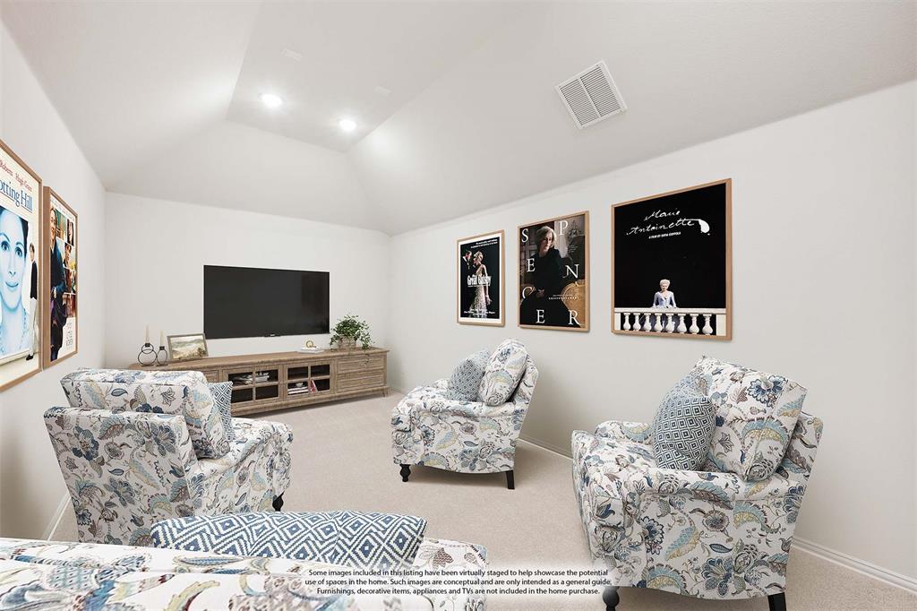 913 Firewood Way Anna, TX 75409 - Photo 29 of 40 a living room with furniture and a flat screen tv