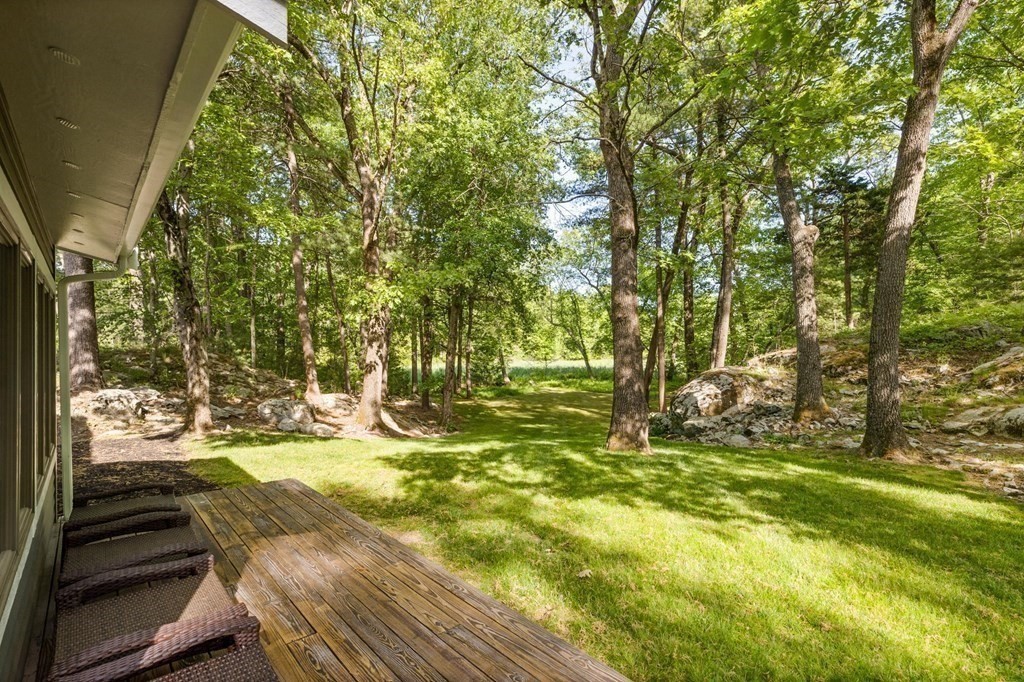 142 Ward Street Hingham, MA 02043 - Photo 37 of 41 a view of a yard with an outdoor space