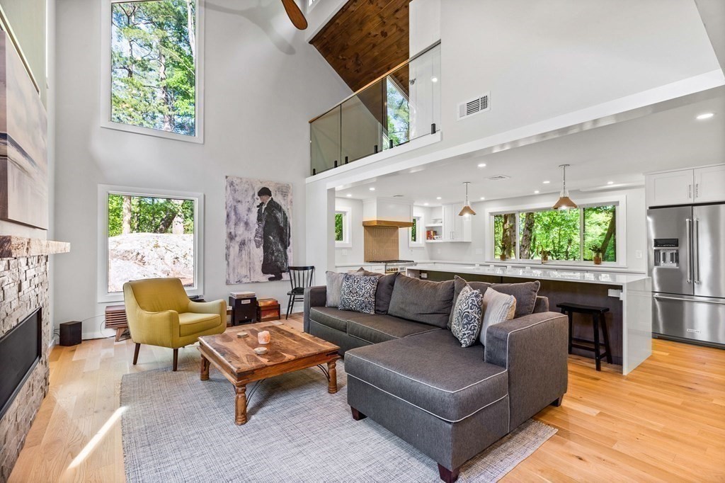 142 Ward Street Hingham, MA 02043 - Photo 7 of 41 a living room with furniture and a large window