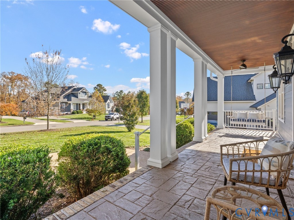 16125 Binley Road Midlothian, VA 23112 - Photo 5 of 50 a view of a porch with furniture and garden