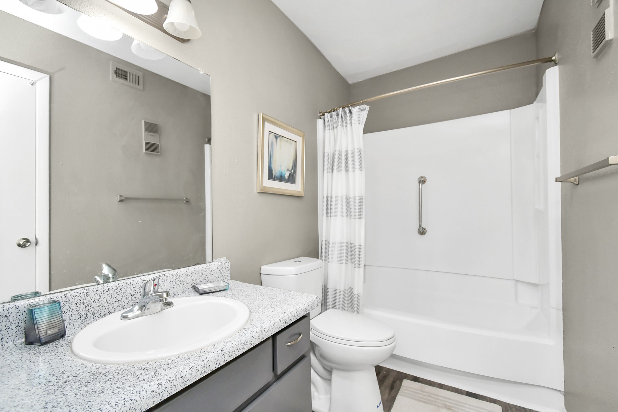 12211 Fondren Road, Unit 708 Houston, TX 77035 - Photo 18 of 30 a bathroom with a sink toilet and shower