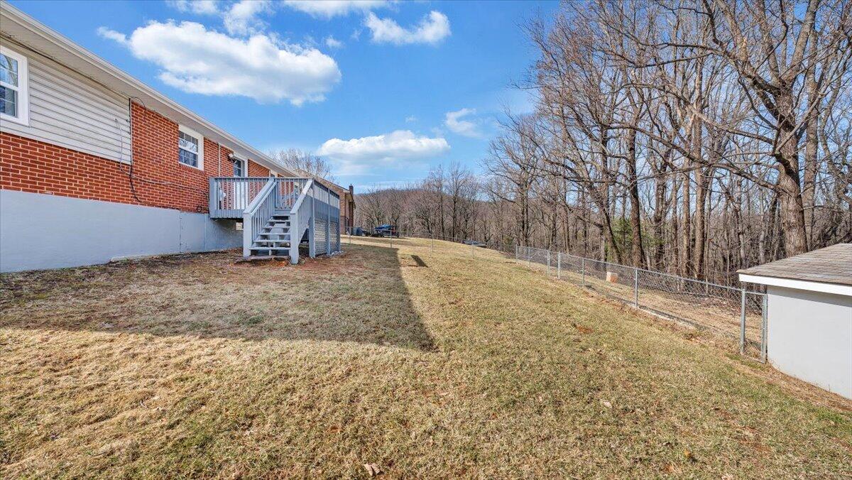 200 Cornell Road Rocky Mount, VA 24151 - Photo 31 of 44 a view of a dry yard with wooden fence