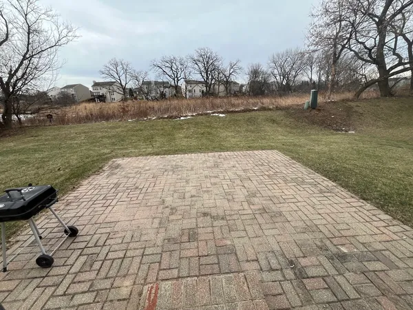 a view of a lake with houses