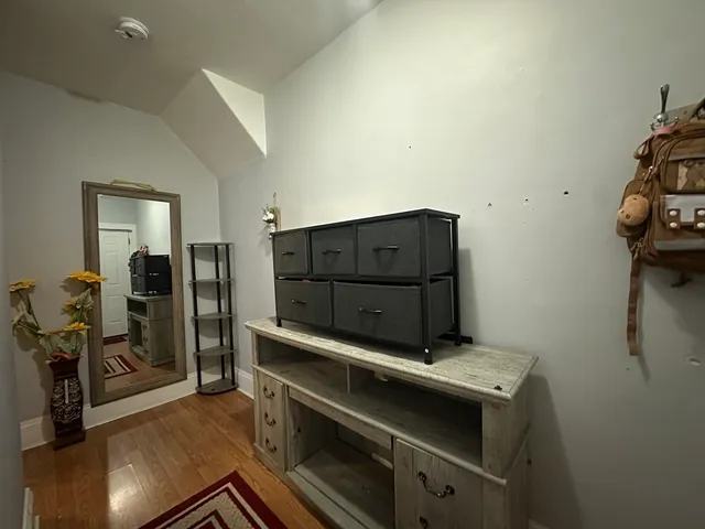 a room with storage and utility