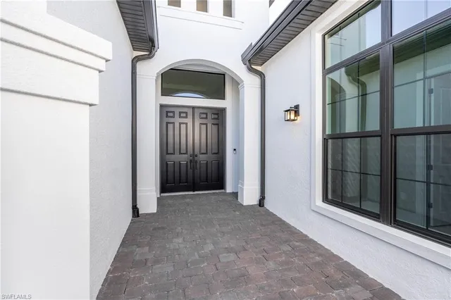 a view of front door of house